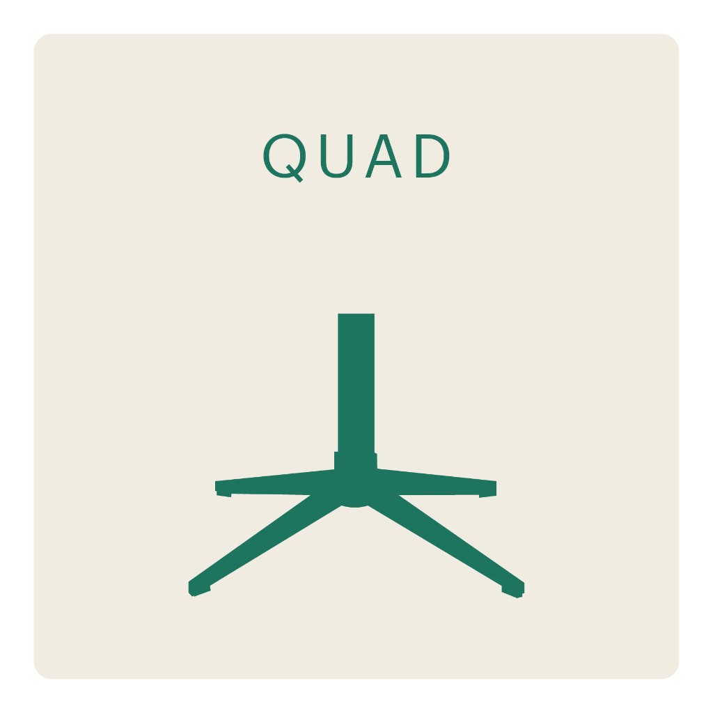 Modeus Quad dining chair frame