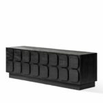 Sirkka Black TV Armoire - 4-door – Image 3
