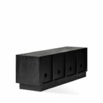 Sirkka Black TV Armoire - 4-door – Image 4