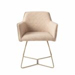 Hofu Checkers Charm Eetkamerstoel - Beehive Gold - Afbeelding 13