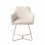 Hofu Checkers Charm Eetkamerstoel - Beehive Gold - Afbeelding 21