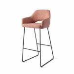 Yanai Pink Punch Barkruk - Slide Black (H) - Afbeelding 3