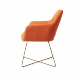 Kinko Dijon Chaise de table - Cross Gold – Image 10