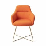 Kinko Dijon Chaise de table - Cross Gold – Image 9