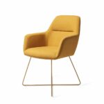 Kinko Dijon Chaise de table - Cross Gold – Image 3
