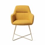Kinko Dijon Chaise de table - Cross Gold