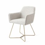 Hofu Checkers Charm Eetkamerstoel - Beehive Gold - Afbeelding 3