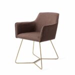 Hofu Checkers Charm Eetkamerstoel - Beehive Gold - Afbeelding 11