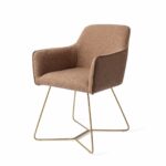 Hofu Checkers Charm Eetkamerstoel - Beehive Gold - Afbeelding 19