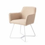 Hofu Wild Walnut Eetkamerstoel - Beehive White - Afbeelding 3