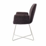 Misaki Almost Black Esszimmerstuhl - Cross Steel – Bild 2