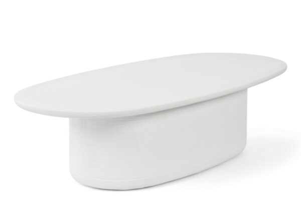 Vaaraa Ivory Coffee Table - Oval (140cm) - Image 4