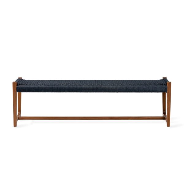 Kuwana Indigo Weave Banc de jardin - Amber Wood (160cm)