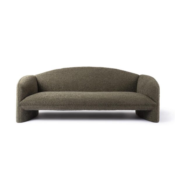 Nachii Plush Moss Sofa - 3-seat